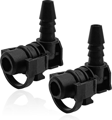 2pcs خانق صمام الخانق موصل خرطوم أنابيب المياه ، متوافق مع Chevy Cruze 2011-2016 ، Trax 2015-2021 ، Sonic 2012-2020 وما إلى ذلك ، استبدل OE# 55354565 ، 861058 ، 55354563 in Kuwait