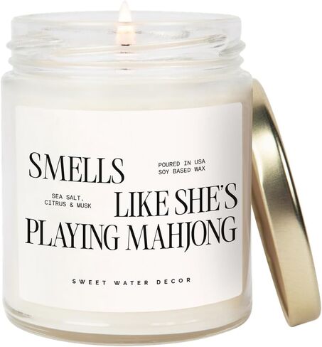 Sweet Water Decor Smells Like All Things Cozy Soy Candle, 9oz Clear Jar in Kuwait