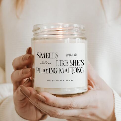 Sweet Water Decor Smells Like All Things Cozy Soy Candle, 9oz Clear Jar in Kuwait