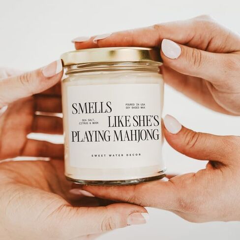 Sweet Water Decor Smells Like All Things Cozy Soy Candle, 9oz Clear Jar in Kuwait