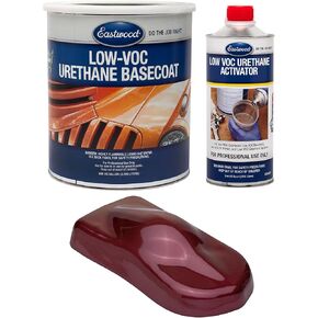 Eastwood 4:1 Maroon Rose Metallic 2K Basecoat and Activator Automotive Spray Paint Kit Makes 5 Sprayable Quarts in Kuwait
