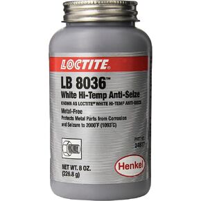 Loctite 34517 White LB 8036 ارتفاع درجة الحرارة لزيادة درجة الحرارة ، درجة حرارة -20 درجة فهرنهايت تصنيف درجة الحرارة إلى 2000 درجة فهرنهايت تصنيف درجة الحرارة العلوية ، 8 FL. أوز. علبة الفرشاة in Kuwait