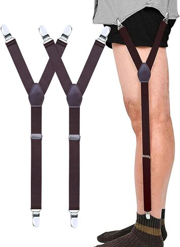 *daisysboutique* Shirt Stays Elastic Adjustable Shirt Holders with Clips Soft Smooth Tuckers For Men Women Professional in Saudi Arabia