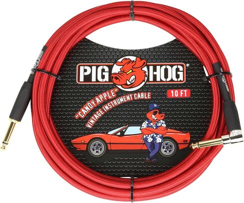 Pig Hog "Tuscan Brown Instrument Cable, 10ft Right Angle in Saudi Arabia