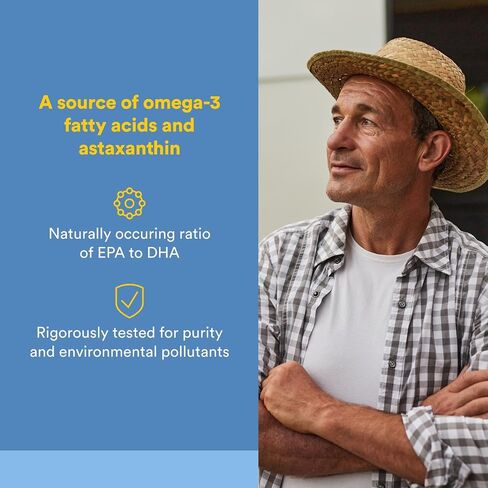 العوامل الطبيعية لزيت السلمون في ألاسكا يوفر أوميغا 3 و EPA و DHA و Vitamin D ، يدعم Brain & Heart Health ، 180 Softgels in Saudi Arabia
