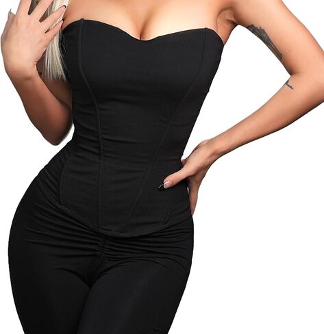 مثيرة للنساء المفرط المشد الكورسيت مع سحاب قابلة للتعديل و fishbone boning - الملابس الداخلية ل Clubwear & Dates in Kuwait