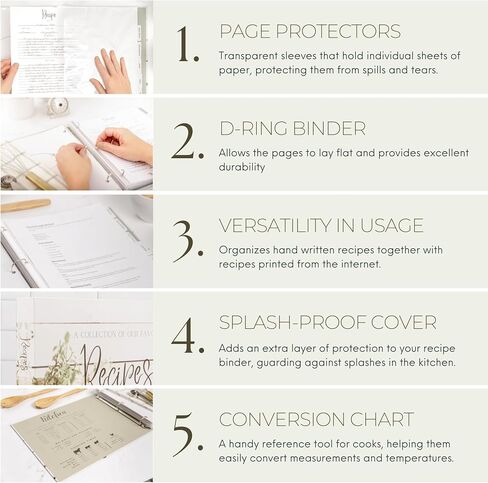 Recipe Book to Write in Your Own Recipes | Recipe Binder | Family Recipe Book Binder | Blank Recipe Books to Write In | Blank Cookbook | Blank Recipe Book | Recipe Journal | 8.5" x 11" Recipe Notebook in Saudi Arabia