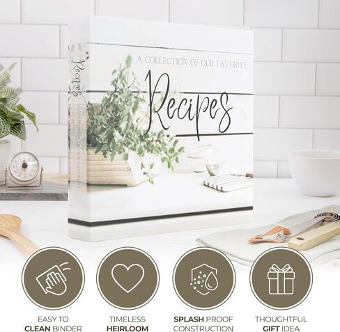 Recipe Book to Write in Your Own Recipes | Recipe Binder | Family Recipe Book Binder | Blank Recipe Books to Write In | Blank Cookbook | Blank Recipe Book | Recipe Journal | 8.5" x 11" Recipe Notebook in Saudi Arabia