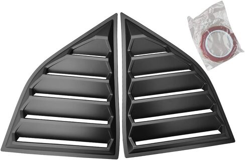 IKON MOTORSPORTS, Side Window Louvers Compatible with 2008-2023 Dodge Challenger, XE V4 Style Gloss Black Window Louver Sun Shade Rain Guard Vents 2PC, 2009 2010 2011 2018 2019 2020 in Saudi Arabia