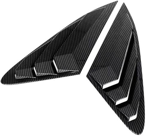 Rear Side Window Louvers Compatible with KIA K5 2021 2022 Air Vent Scoop Shades Cover Blinds (Glossy Black) in Saudi Arabia