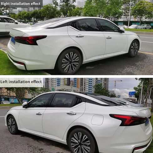 بالنسبة إلى Nissan Altima Teana 2019-2025 ، فإن النافذة الجانبية الخلفية ، والرياضة على غرار النافذة الثلاثية الزجاجية الستائر ، غلاف مغرفة التهوية الهواء ، تغطية الستائر التابعة للسيارات الخارجي التزيين الملحقات (البيانو الأسود) in Saudi Arabia