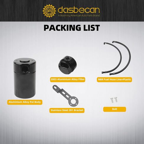 يمكن أن تتوافق مصيد النفط في Dasbecan مع 2014-2018 Chevy Silverado 1500،2015-2020 Tahoe & Suburban ، 2014-2018 Sierra ، 2015-2020 Yukon/Yukon XL 5.3L & 6.2L ، 2015-2019 Escalade 6.2L Oil in Saudi Arabia