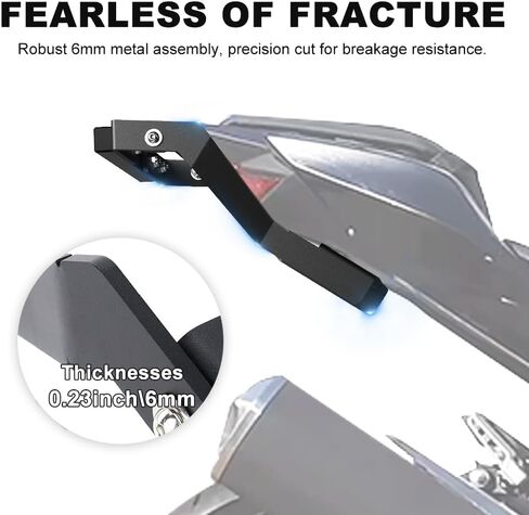 Xitomer Scrape Bar 12 bar Compatible with Z500 Ninja 500 2024-2025, NINJA400 NINJA250 2018-2024, Z400 Z250 2019-2024 Tail Bar 12 o'clock Stunt Riding Scraper Guards in Saudi Arabia