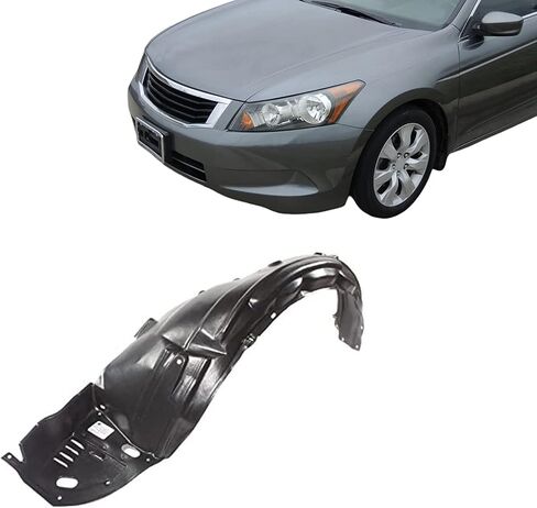 CarpartsDepot Frend Fender Liner Left Driver Side Inner Splash Shield Guard متوافق مع 2008-2012 Honda Accord HO1248127 in Kuwait