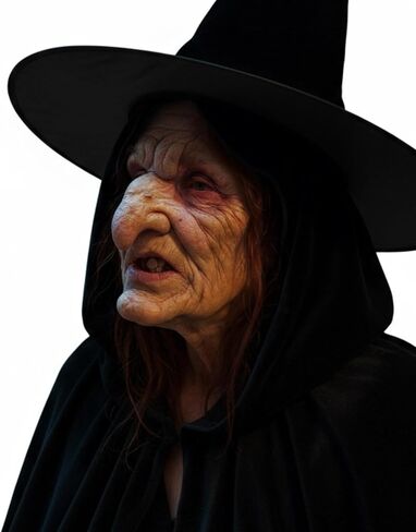 Libima Halloween Witch Mask للبالغين Witch Latex Face Stringtics Kit Old Lady Lady Mask Assume مع طلاء الوجه ولثة الروح للكرنفال Cosquerade Cosplay Party in Saudi Arabia