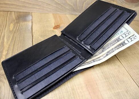 Leather Bifold Wallet with Personalization | Mens Leather Bifold Wallet | Women's Wallet | 3rd Anniversary Leather Gift | Gift or husband | Handmade Leather Wallet in Saudi Arabia
