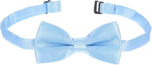 Light Blue Bow Ties for Boys Pre-tied Kids Bow Tie Adjustable Solid Color Toddler Bowtie for Boys Girls School Wedding Party in Saudi Arabia