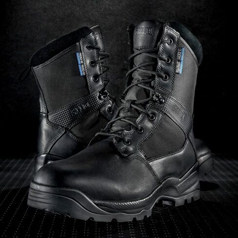 5.11 Tactical Waterproof Boots for Men, ATAC 2.0 8-Inch Insulated for Cold Winter Weather Mens Boot, Black, Style 12502 in Saudi Arabia