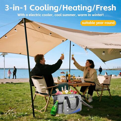 16 Quarts 12 Volt محمولة ICELED CAR ELECTRAL BAG 15L AC/DC COOL و HEAT THERMAL CLOP في مصلحة مريحة متوفرة دافئة جميع السائقين في ثلاجة الشاحنة الطويلة in Kuwait
