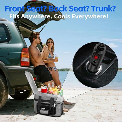 16 Quarts 12 Volt محمولة ICELED CAR ELECTRAL BAG 15L AC/DC COOL و HEAT THERMAL CLOP في مصلحة مريحة متوفرة دافئة جميع السائقين في ثلاجة الشاحنة الطويلة in Kuwait