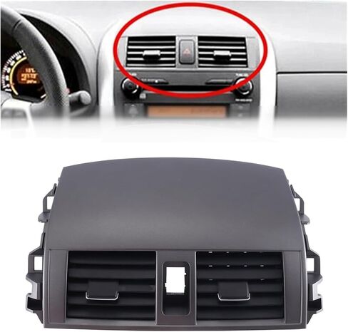 Grey Center Dash A/C Outlet Air Vent Panel Compatible For Toyota Corolla 2008-2013 in Saudi Arabia