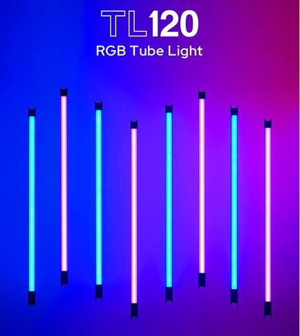 GODOX TL60 RGB Tube Light,CRI 96 TLCI 98,Color Temper 2700K~6500K,100% Brightness (LUX),39 FX Effects,2.4G Wireless,Support APP Control/DMX Control (4PCS) in Kuwait