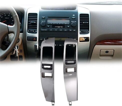 2Pcs Car Air Conditioner Outlet Frame A/C Vents Plate Panel Compatible For Toyota Land Cruiser Prado 120 Compatible For Lexus GX470 2003-2009 in Saudi Arabia