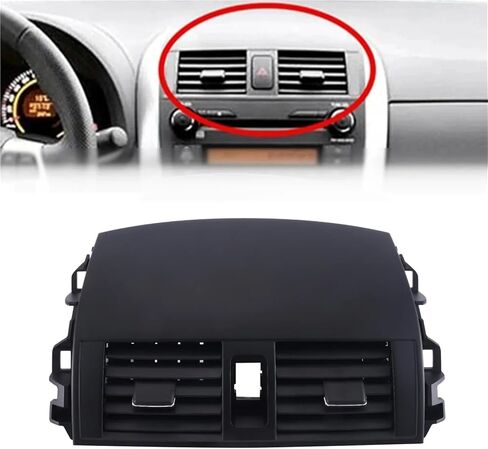 Black Center Dash A/C Outlet Air Vent Panel Compatible For Toyota Corolla 2008-2013 in Saudi Arabia