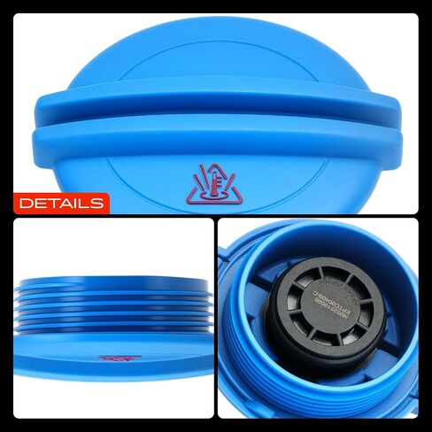 A-Premium Coolant Reservoir Expansion Tank Cap Compatible with Volkswagen Jetta, Passat, Golf, Beetle, CC, Touareg, Eos, GTI & Audi Q5, A3 A4 A5 A6 A7 Quattro, TT & Porsche Cayenne, Macan, Panamera in Saudi Arabia