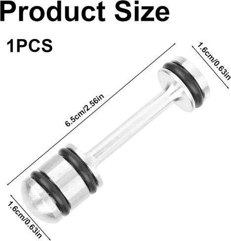 Aluminum Oil Diverter Barbell, Compatible with Gen III & IV Engines LS1 LS3 LS2 LS6 L92 L99 L33 LQ4 LQ9 4.8L 5.3L 5.7L 6.0L 6.2L LS Performance Parts Oil Billet Diverter Barbell (Black, Silver) in Saudi Arabia