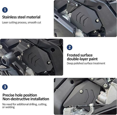 Motorcycle Engine Guard Frame Protector Body Dust Shield Compatible with CFMOTO 675SR 675SR-R 675SRR 675 SR SRR SR-R 675NK in Saudi Arabia