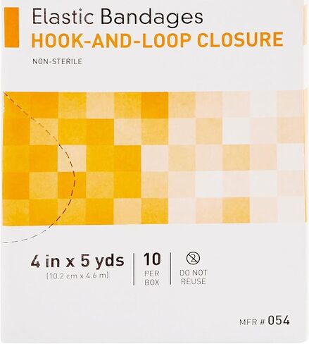 McKesson Elastic Bandage, Non-Sterile, Hook and Loop Closure, 4 in x 5 yds, 10 Count, 1 Pack in Saudi Arabia