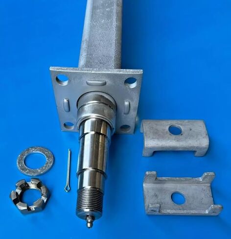 Galvanized Boat Trailer Axle 71.5" Hub Face 3,500lbs W/Brake Flange Square Tube with Hardware in Saudi Arabia