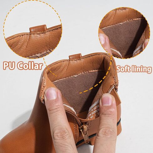 أحذية Girls Fashion Boots for Girls with Zipper Short Soede Booties with Bow for Toddler/Little Kids in Kuwait