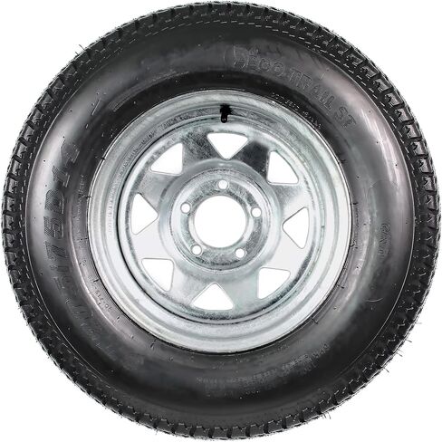 eCustomrim 2-Pack Trailer Tire On Rim ST205/75D14 14 in. Load Range C 5 Lug Galvanized Spoke Wheel - 2 Year Warranty w/Free Roadside in Saudi Arabia