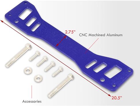 AJP Distributors Rear Lower Subframe Tie Bar Strut Brace Control Arm Suspension Support Kit Billet Aluminum Red Compatible/Replacement For RSX DC5 Type-S/Civic SI EP3 K20 2002 2003 2004 2005 2006 in Saudi Arabia