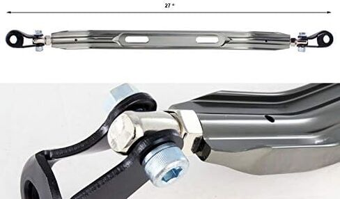 شريط Strut Hyperspeed الأمامي+الخلفي+الجزء العلوي+البرج السفلي بار 4PCS CNC الألومنيوم الملاءمة لهوندا Civic/CRX/Civic del Sol من أجل acura integra ، استبدال السيارات (جميع 4pcs w/23 "الخلفية السفلى ، gunmetal) in Kuwait