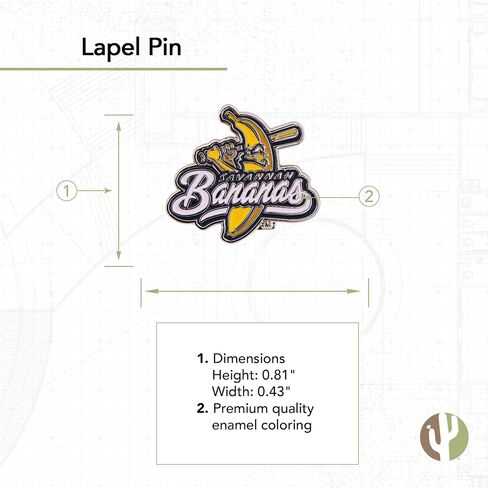Desert Cactus Savannah Bananas Lapel Pins Baseball Logo Monamel مصنوع من المعدن (PIN A) in Saudi Arabia