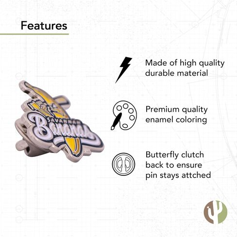 Desert Cactus Savannah Bananas Lapel Pins Baseball Logo Monamel مصنوع من المعدن (PIN A) in Saudi Arabia