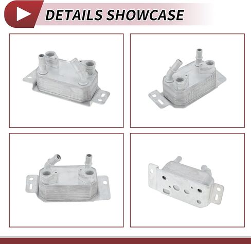 Engine Oil Cooler for Ford Escape 2017-2019 Transmission Oil Cooler Trans Cooler No.F1FZ7A095D/F1FZ7A095A Aluminum Alloy Silver Tone 1 Pcs Car in Saudi Arabia