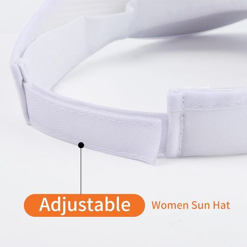 10 Pcs Sun Visor Hats,Adjustable UV Protection Caps,Unisex Visors,Empty Top Sun Visor Cap for Beach Tennis Baseball in Kuwait