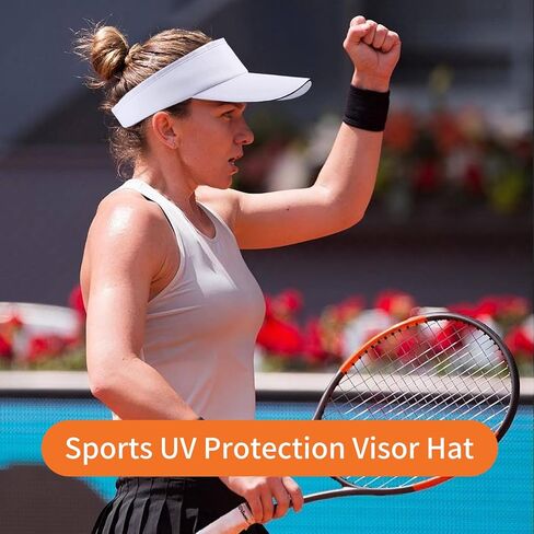 10 Pcs Sun Visor Hats,Adjustable UV Protection Caps,Unisex Visors,Empty Top Sun Visor Cap for Beach Tennis Baseball in Kuwait