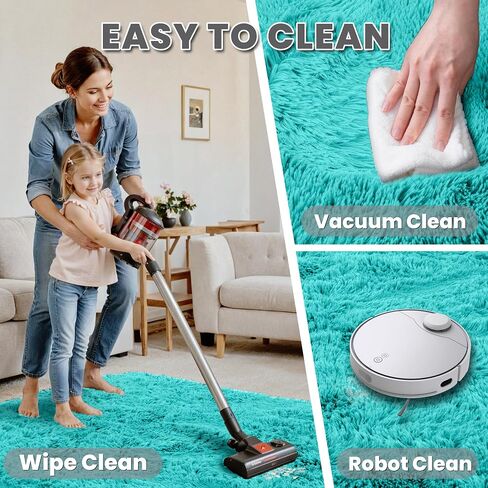 8x10 Area Rugs for Living Room Rug: Soft Fluffy Shag Gray Rugs for Bedroom, Non-Slip Large Fuzzy Plush Rug Indoor Floor Carpet for Nursery Kids Boys Girls Room, Dorms, Playroom, Modern Home Decor in Saudi Arabia