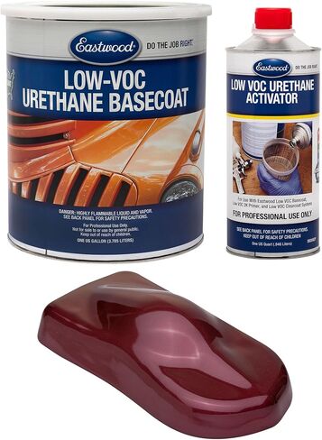 Eastwood 4: 1 Maroon Rose Metallic 2K Basecoat و Activeative Automotive Pray Paint مجموعة 5 كوارت قابلة للرش in Kuwait