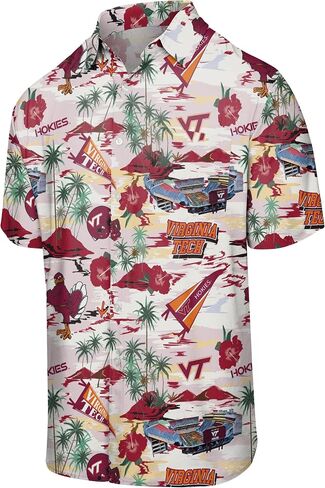 FOCO Alabama Crimson Tide NCAA Mens Thematic Stadium Print Button Up Shirt in Saudi Arabia