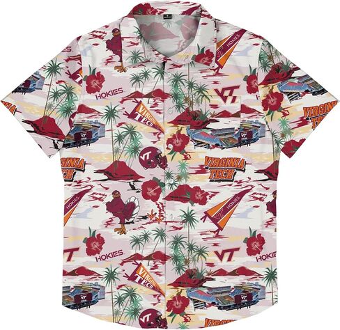 FOCO Alabama Crimson Tide NCAA Mens Thematic Stadium Print Button Up Shirt in Saudi Arabia