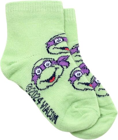 Nickelodeon Teenage Mutant Ninja Turtles TMNT Ankle Socks for Boys, 10 Pair Multi Pack in Saudi Arabia