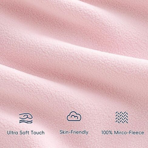 PHF 3 Pack Soft Micro-Fleece Baby Sleep Sack, 12-18 Months Warm Baby Wearable Blanket, 2-Way Zipper Sleeping Bags, Comfy Toddler Sleeping Sack for Baby Girls, Large Size, Snow White&Grey&Pink in Kuwait