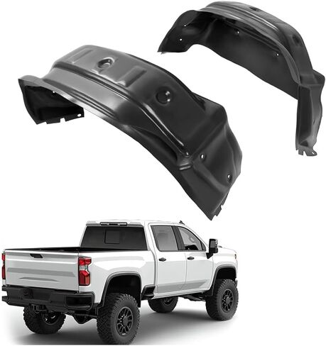Rear Wheel Liner Guard Compatible with 2020-2024 Chevrolet Chevy Silverado 2500HD 3500 HD Wheel Well Cover Liner Driver & Passenger Side in Saudi Arabia