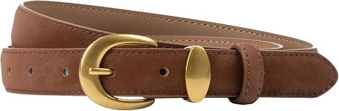 Women's Leather Belts Fashion Ladies Belt for Dresses with Gold Buckle in Kuwait